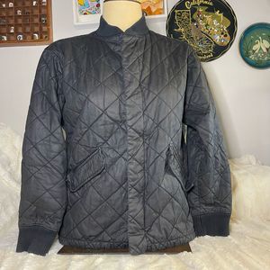 Madewell Quilted oversized jacket size S 100% cotton full zip button